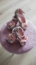 Zapatos de princesa con lazo de diamantes de imitación para niñas, zapatos planos de cuero para fiesta y baile