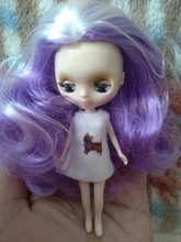 Mini muñeca de cuerpo normal DBS blyth, 10CM, BJD, regalo para niñas, juguete de anime, vestido aleatorio