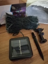 Light Fairy-String Wedding-Decoration Christmas Garden Solar Waterproof Holiday LED 7M