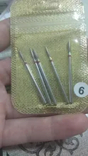 Juego de brocas de diamante para uñas, cortadores de manicura, piedra de cerámica de silicona, fresa eléctrica para máquina de manicura y pedicura, 6/7