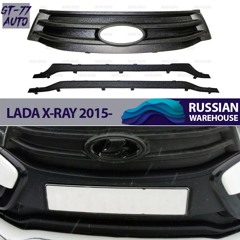 Защитная зимняя заглушка на передний бампер для Lada X-Ray-верхний защитный молдинг внешний материал ABS пластик Стайлинг tun