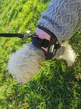 Arnés transpirable reflectante sin tirones para perro, chaleco de arnés de mascota ajustable con parche personalizado de identificación, suministros para caminar al aire libre