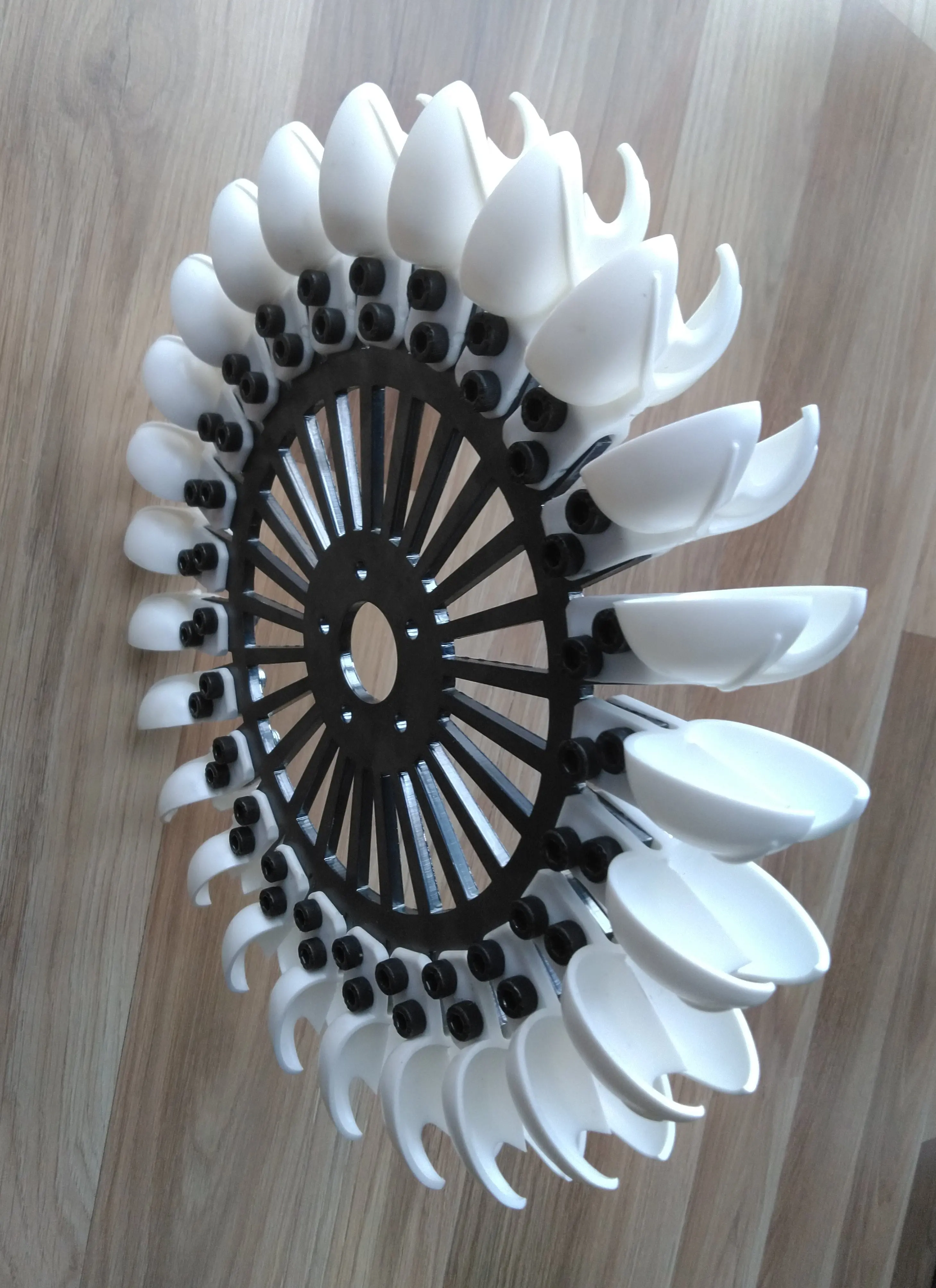 Roue De Turbine Pelton 340 Mm - 19 Cuillères - Pour Micro-centrale Hydroélectrique - Neuf