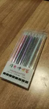 Juego de 8 colores de pluma con brillo, resaltador que cambia de Color, marcador de Flash, Gel, plumas de dibujo, álbum de recortes, diario, papelería, escuela