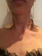 Jewelry-Set Necklaces Steampunk Choker Torque Africa Party Gold-Color Metal UKMOC Big