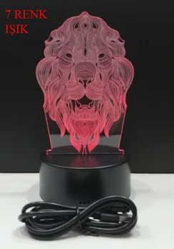 

3D Luminous Lion Night Lamp
