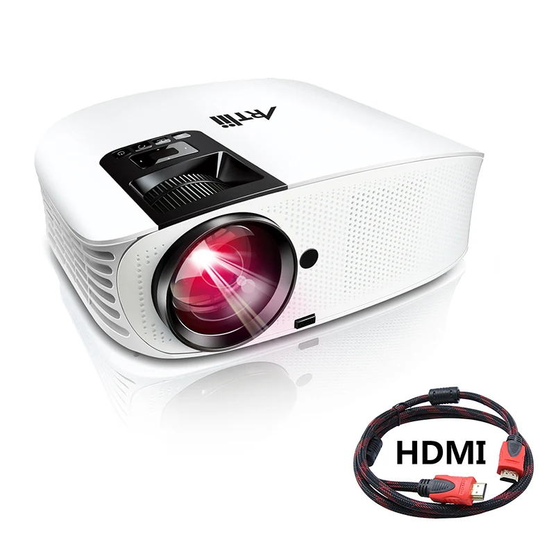 

Artlii Movie Projector 3500 Lux Full HD 1080P Support Projector, LED Projector with HiFi Stereo, Home Theater Projector w/ 200