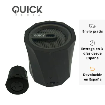 

QUICKMEDIA BLUETOOTH WIRELESS SPEAKER FUNCTION TF SILICONE BLACK (QMSPS3W)