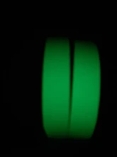 1,5 cm * 1m luminosa noche fluorescente auto-adhesivo brillan en la oscuridad de la cinta de seguridad para hogar Decoración de advertencia cinta