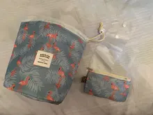 Neceser redondo de viaje para mujer, bolsa de maquillaje resistente al agua, gran oferta, estuche de aseo, 2019