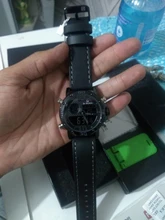 NAVIFORCE- Relojes deportivos de cuero para hombre, relojes de pulsera masculino, digital, led, de cuarzo, resistente al agua