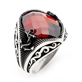 

Mens Ring 925 Sterling Silver Crystal Stone Wedding Men Rings Male Jewelry Rings For Men Rings for Women Men`s Rings Men Jewelry