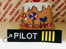 Bordado etiqueta rótulo de equipaje de moda bolsa de viaje etiqueta con Llave de Anillo regalo especial para la tripulación de vuelo de la aviación amante 3 unids/lote