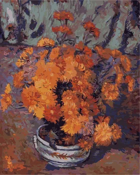 

Painting by Numbers Premium: Orange Aster