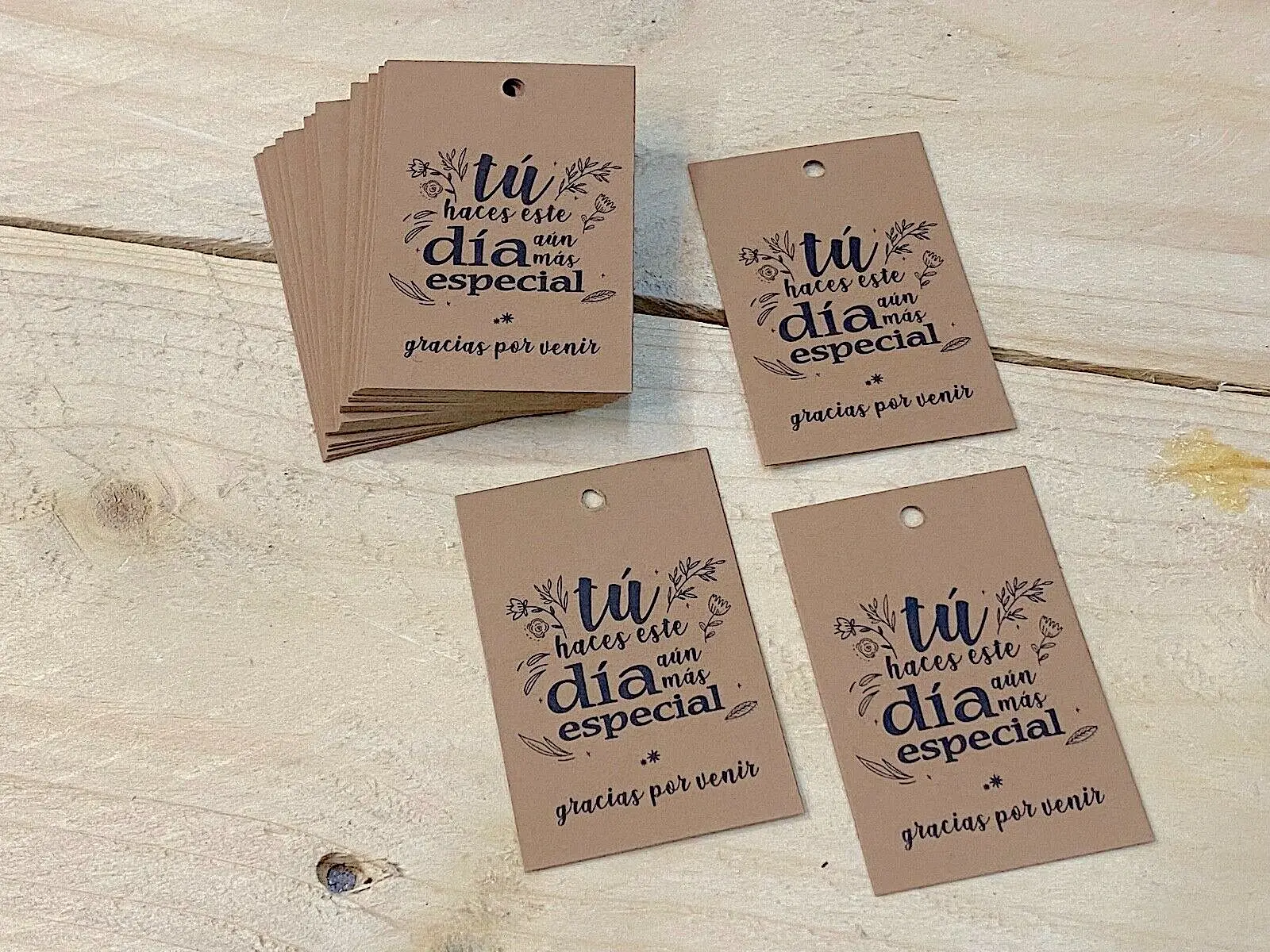 Pai Pai Kraft Gracias por venir - Detalles, recuerdos y regalos para  bodas, comuniones baratos originales invitados