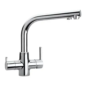 

Mixer three-way double control Aquapura high line SXPURL80 Chrome MiscelatoriSCHOCK108.12 series