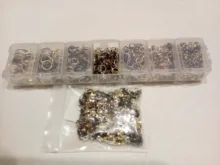 420 unids/caja kit para hacer joyas, collar, cadena, ganchos del pendiente del alfileres de cabeza saltar anillos langosta cierre DIY conjunto de fornituras para joyería suministros