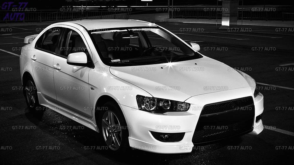 Клыки тюнинг на передний бампер для Mitsubishi Lancer X 2007-2010 дорестайлинг защитный молдинг внешний материал ABS пластик Стайлинг тюнинг