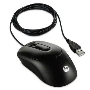 

Wired mouse hp x900-optical-1000dpi-scroll + 3 buttons-usb-black color