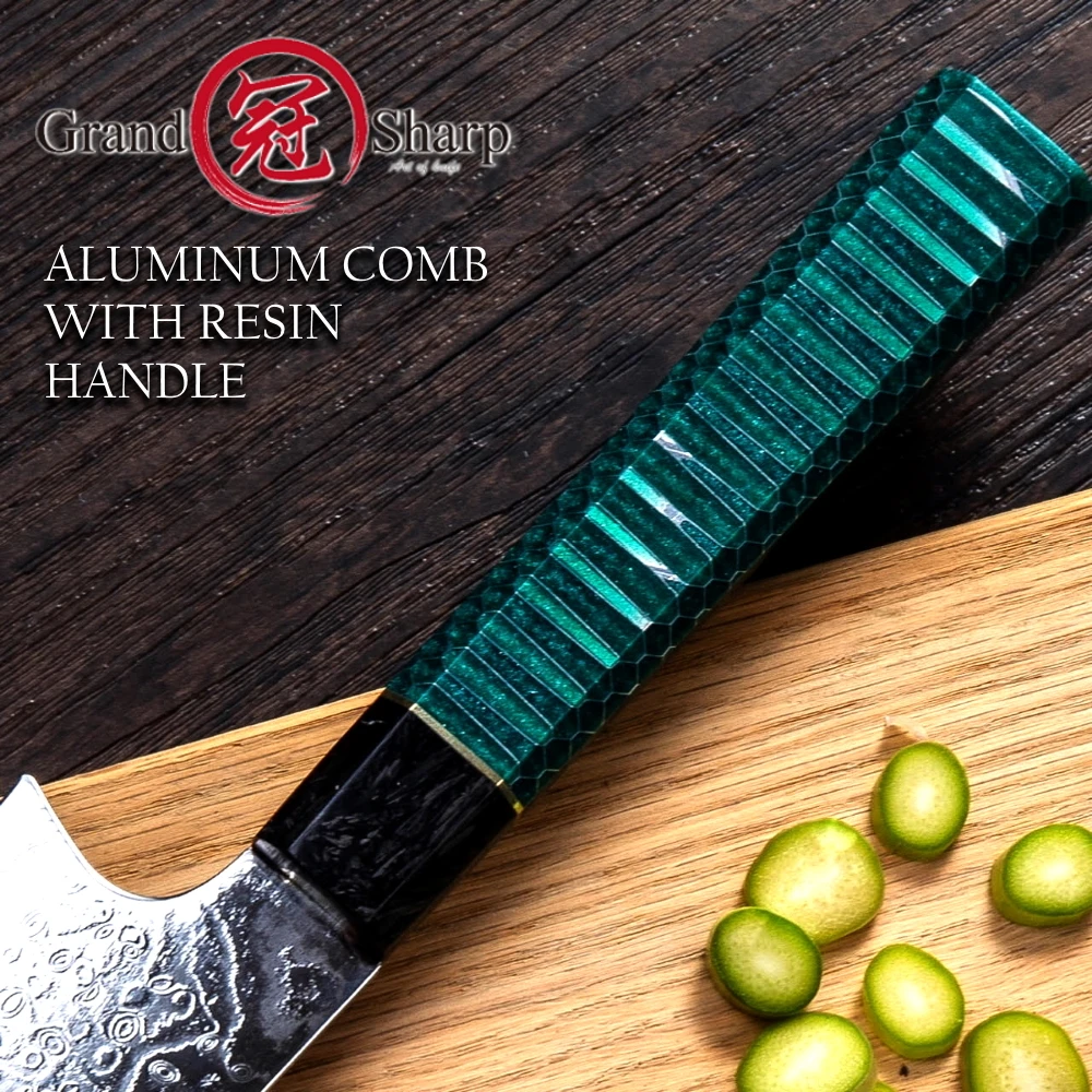 Grandsharp дамасский поварской нож vg10 японский дамасский стальной нож для нарезки кухонная утварь кухонные ножи Премиум профессиональный нож