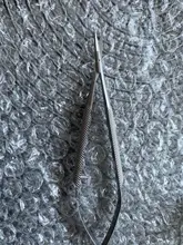 Tijeras microscópicas Forcep Probe, Micro gancho, pinzas, espátula de 12cm, sondas de acero inoxidable, ganchos, espátulas, pinzas de espéculos