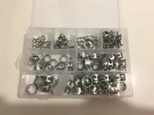 Envío Gratis 80 unids/set 7-18mm primavera Clip manguera abrazadera de tubo flexible tubo de agua de tubo de aire de coche herramientas