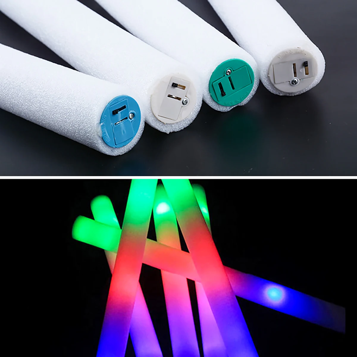 Colorful Foam Sponge Activity Luminous Stick-1 Group of 22