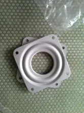 Placa giratoria con rodamiento de bolas de acero totalmente lisa, giratoria de Metal, rotación de 360 grados, soporte de exhibición giratorio para muebles