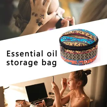 

Light Portable Flower Printing Humidifier Essential Oil Storage Bag Large Capacity Organizer Best Protection