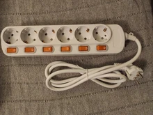 Power-Strip Switches Sockets Surge-Protection Electrical-Extension Independent 5/6-Outlets