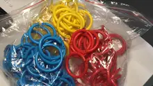 Anillos de carpeta de hojas sueltas de colores, anillo multifunción de 28mm, para álbum de recortes, hebilla de encuadernación, círculo, calendario, 50 Uds.