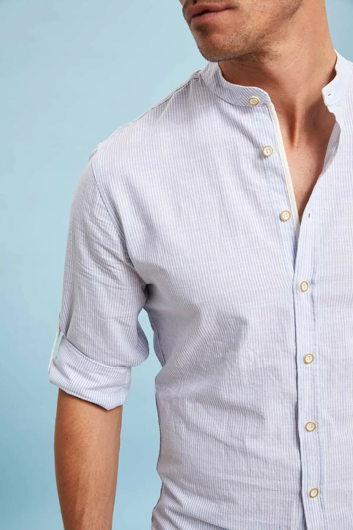 Дефакто Мужская Shirt-K2469AZ19SM с длинным рукавом