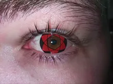 UYAAI 2 unids/par de lentes de contacto de Color Sharingan lentes de contacto Anime Cosplay accesorios de anime ropa lente de ojo
