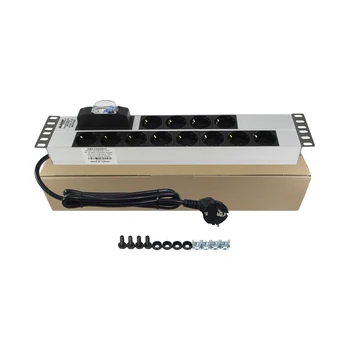 

Amp Connect PDU 19 ''2U 12 WAY GERMANY TYPE (DIN49440) SOCKET CIRCUIT BREAKER CONNECTED ALUMINIUM PROFILE FRAME PDU