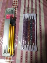 Juego de Herramientas de manicura, trazador de líneas de pintura, brochas de dibujo de flores, lápiz para dibujar pétalos, Gel UV para arte de uñas superior redondo de Metal, 3 uds.