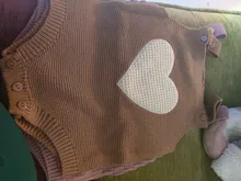 Ropa de primavera y otoño para bebé recién nacido, mono de punto para niño y niña, trajes sin mangas, ropa de estrella de corazón, 2019