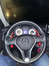 Paleta de extensión de cambios para volante de coche Mercedes Benz, etiqueta de goma DSG para modelos AMG, A45, C63, CLA45 y para GLA, CLS, GLS, W205 y W213