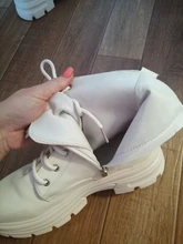 COOTELILI-Botines de punta redonda con cremallera y cordones para mujer, zapatos de moda, antideslizantes, con tacón de 5,5 cm, 2020