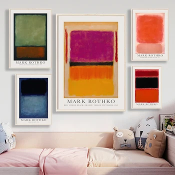 Quadri astratti su tela Mark jing ko stampa Graffiti minimalismo poster e stampe d'arte immagini per pareti per soggiorno Cuadros