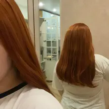 Straight WIGS Part-Hair Cospaly Central Silver Grey Synthetic-Orange-Color White Long