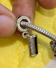 Boosbiy-colgante de cristal con cuentas chapadas en plata para mujer, pulsera con abalorios de corazón, muñeca, marca de bricolaje, 2 uds., gran oferta