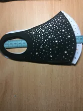 4pc brillo ostentoso diamantes cara MaskReusable boca lentejuela brillante Anti Haze a prueba de polvo máscara de protección máscara mascarillas