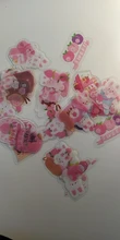 Lote de 40 pegatinas decorativas de oso conejo y Planeta, etiqueta de palo de Scrapbooking, diario, papelería, álbum, fiesta Kawaii, pegatina de perro
