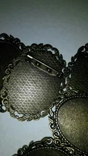 Nueva moda 5 uds 30x40mm tamaño Interior antiguo bronce dorado plata colores negros broche perforado estilo Base colgante