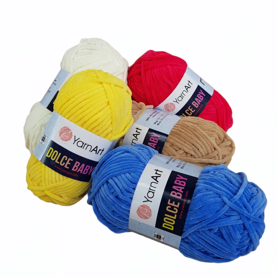 Velvet Amigurumi Yarn, Yarnart Velour Yarn, Knitting Baby, Velour Yarn,  Baby Yarn, Crochet Softy Yarn, 100% Micropolyester, 100 Gr, 170 Mt -   Norway