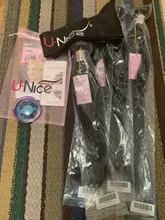 La UNICE cabello 30 pulgadas brasileño de hueso recto pelo mechones 100% mechones de cabello humano postizo mechones del pelo recto de la Virgen extensión 1/3/4 Uds