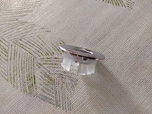 Tapa redonda para agujero de rebosadero, cubierta de desbordamiento para fregadero de cerámica, plástico/Cobre, cromado, 1 Uds.