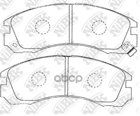Колодки Тормозные Mitsubishi Outlander 03/Pajero 9000/00 Передние Nibk Pn3233 NiBK арт. PN3233