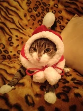 Pet Dog Cat Costume Christmas Antlers Hat Cloak Halloween Disguise Clothes For Cats Small