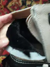 AIYUQI-Botas tobilleras de piel auténtica para mujer, botines gruesos con piel auténtica, de viento británico, para otoño, 2021